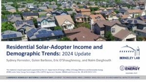 Residential Solar-Adopter Income and Demographic Trends: 2024 Update